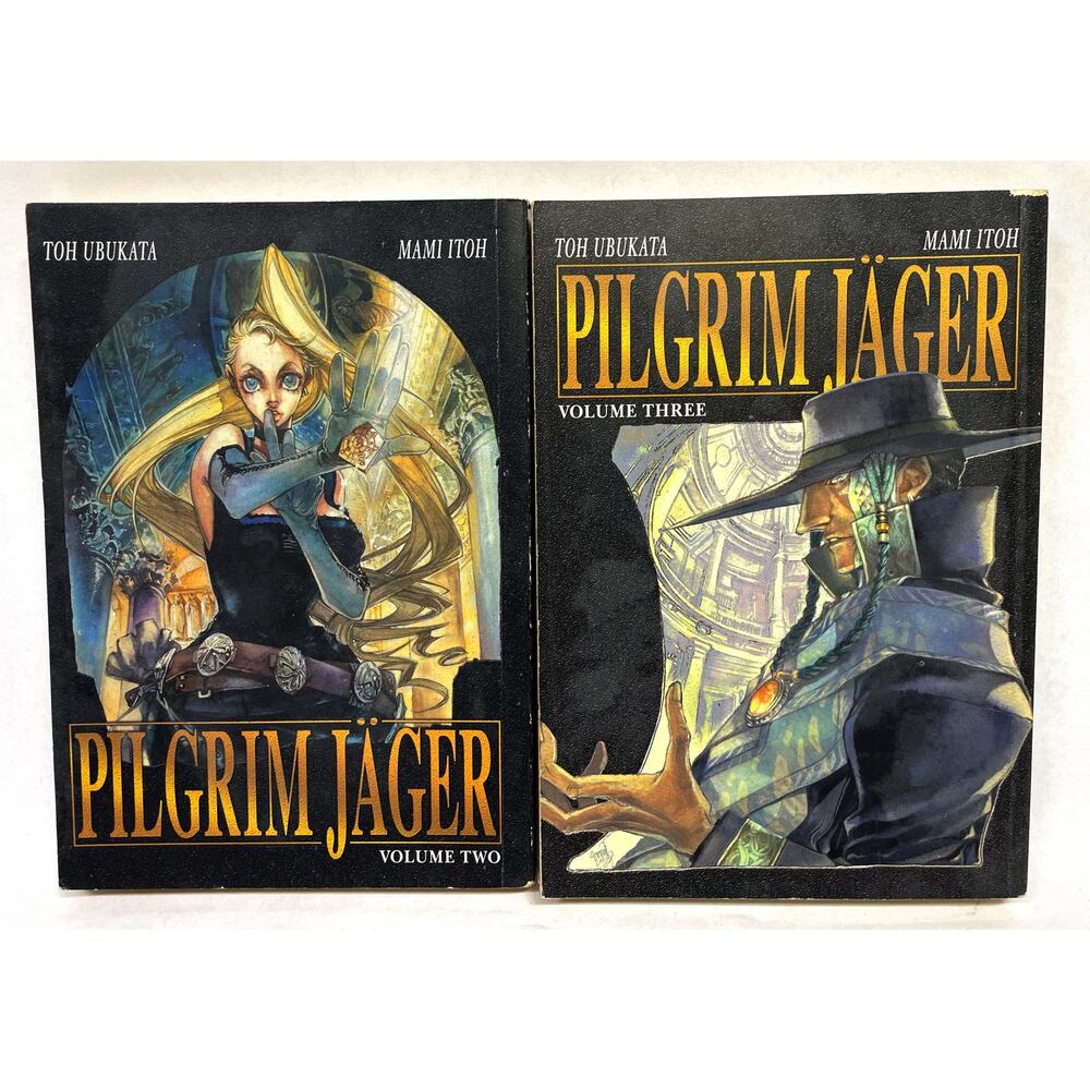 Lot of 2 Manga Anime Books - Pilgrim Jager Volumes 2 and 3 - Reading Copies
